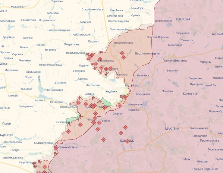 Авдіївка карта