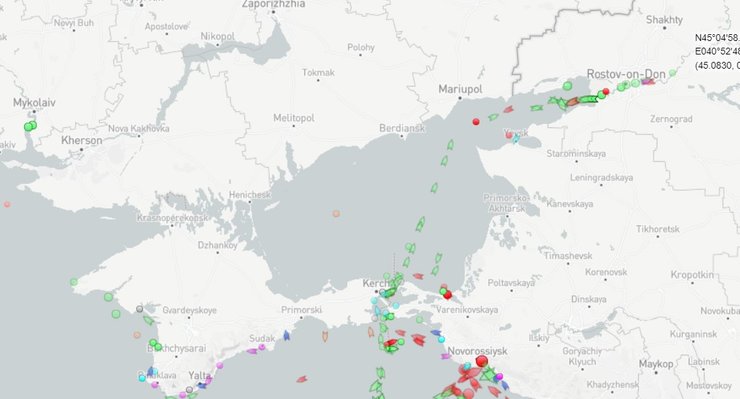 Трафік у Азовському морі