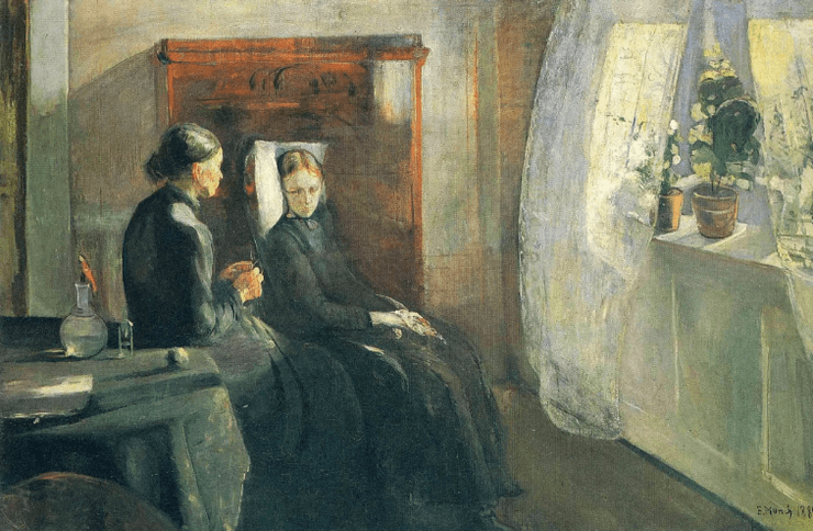 "Весна",1889, Едвард Мунк