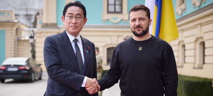 Фумио Кисида, Владимир Зеленский, Киев, Украина, Киев, Украина