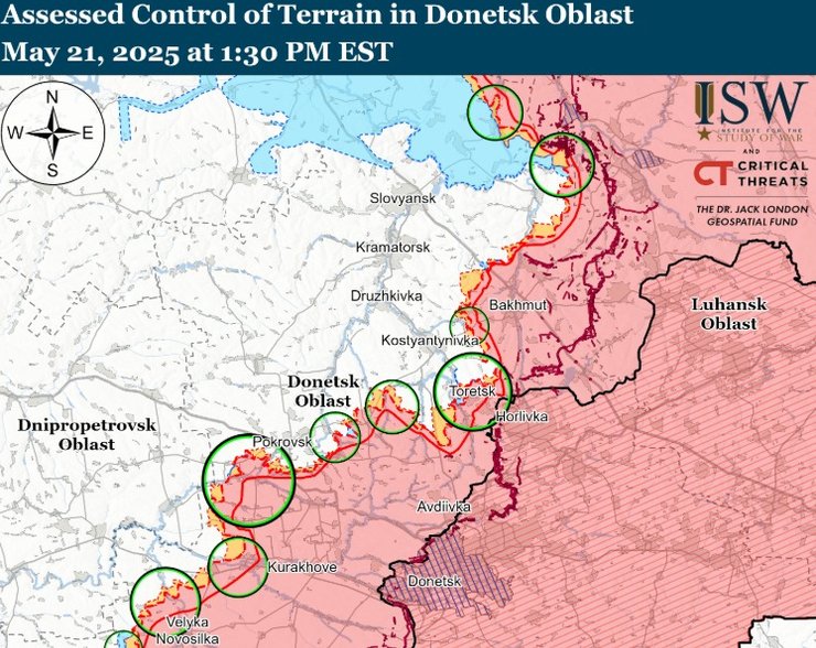 РФ безуспішно продовжує штурм Часового Яру