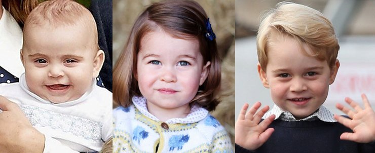 Принцеса Шарлотта, принц Луї, принц Джордж, принц Георг, діти Кейт Міддлтон, діти принца Вільяма і Кейт Міддлтон