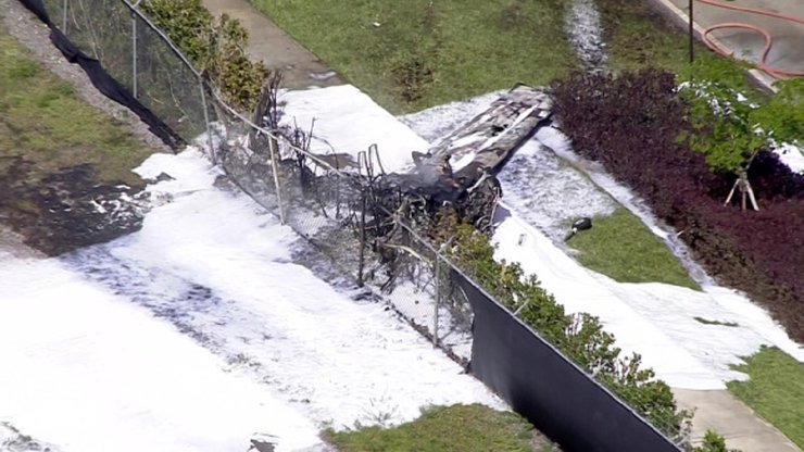 Місце аварії літака в Пембрук Пайнс, Флорида