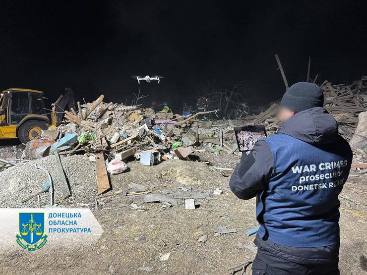 Последствия обстрела в Краматорске