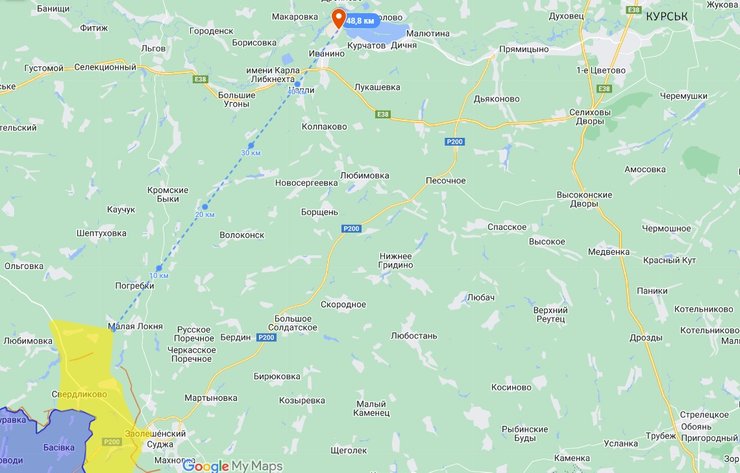 Прорыв в Курской области, Суджа, Курчатово, 8 августа, карта, боевые действия