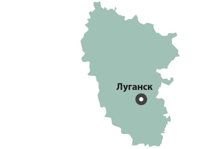 Луганщина в рейтингу екологічного стану, карта