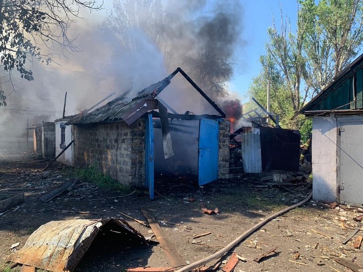 обстрел Горняка