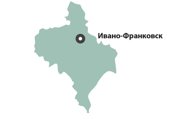 Івано-Франківська область в рейтингу екологічного стану, карта