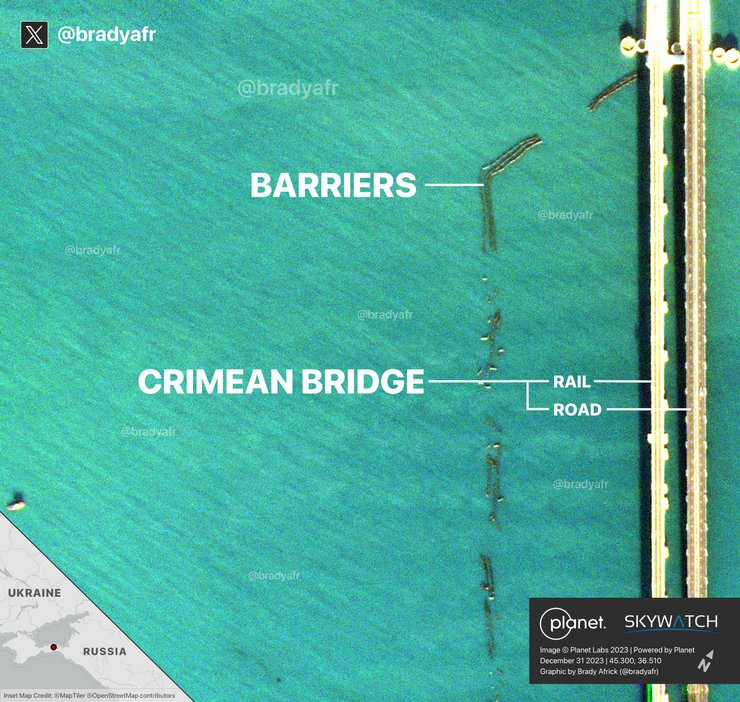 заграждение крымский мост