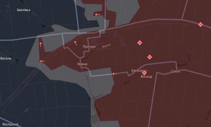 Прогресс, карта