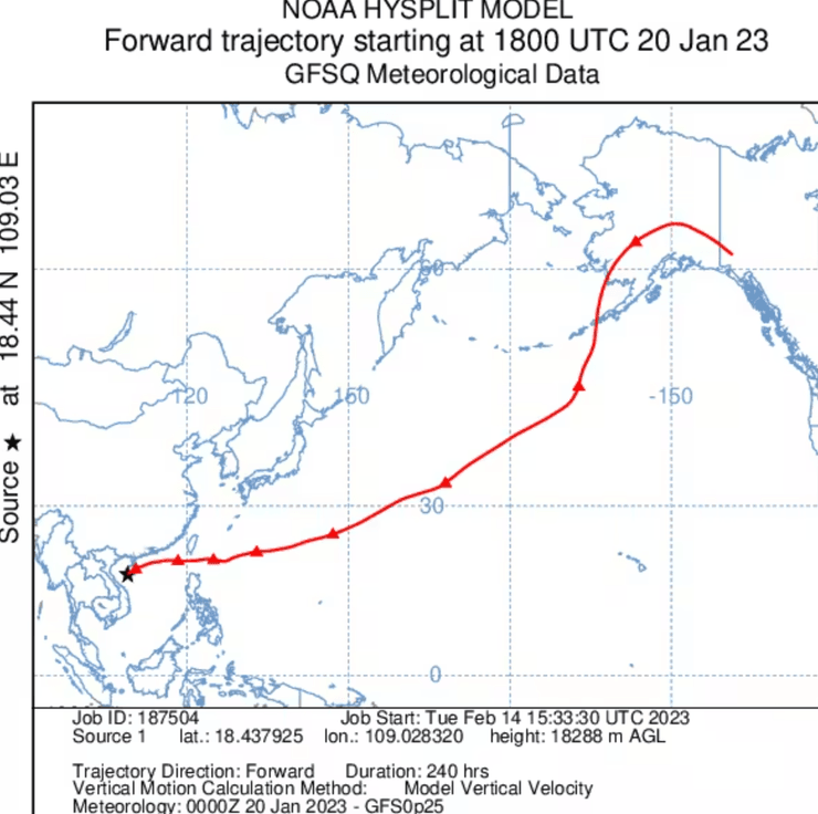 китайский аэростат