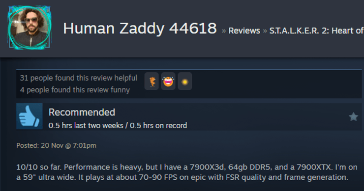 Отзывы на S.T.A.L.K.E.R 2 в сети