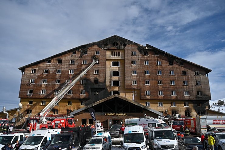 Готель Grand Kartal, пожежа турція, гірськолижний курорт болу