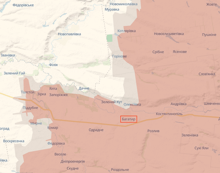 ВС РФ оккупировали село Богатырь в Донецкой области
