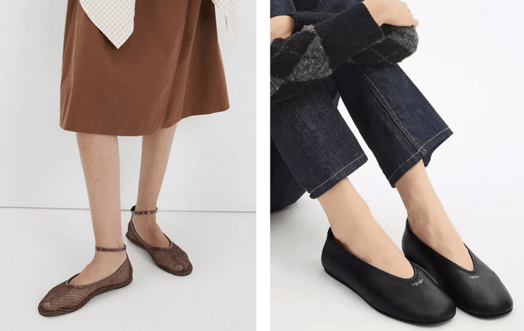 Балетки как стилизовать бермуды