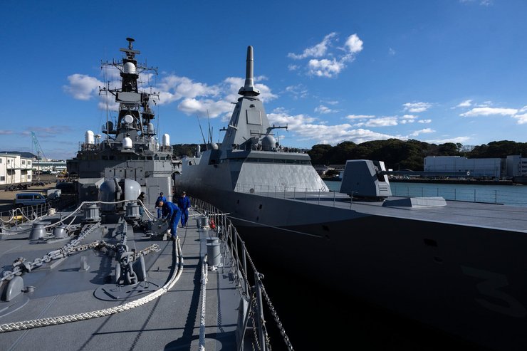 япония, учения , корабль