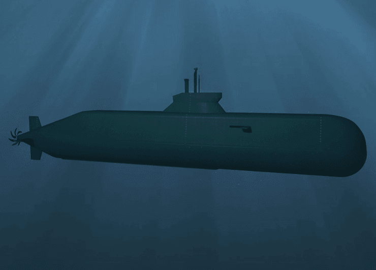 рендер подводной лодки