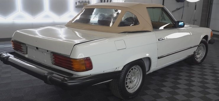 Mercedes SL 1978, Mercedes SL, брошенные авто, Mercedes-Benz SL 1978