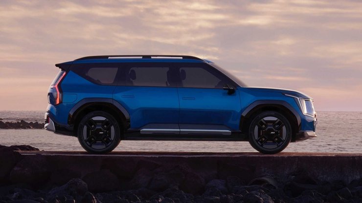 кроссовер Kia EV9, Kia EV9 2023, новый Kia EV9, электромобиль Kia EV9, электрокар Kia