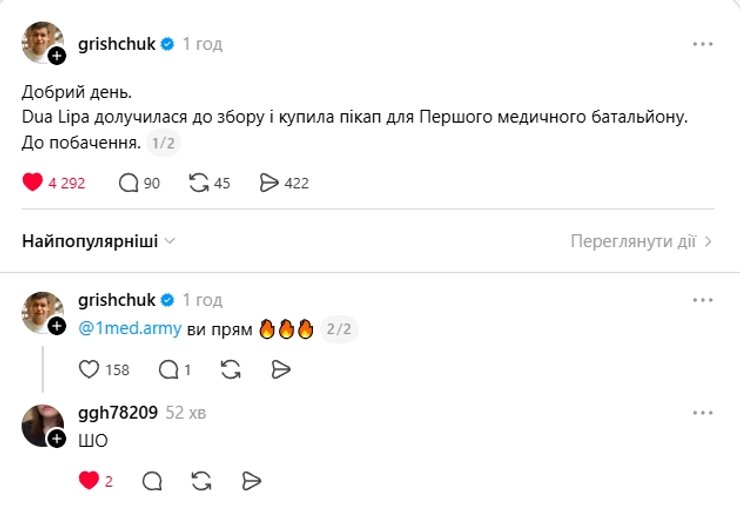 роман грищук дуа ліпа