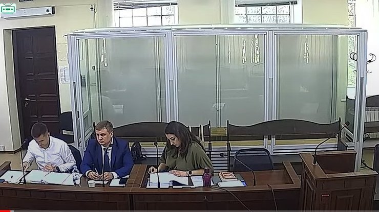 Алексей Сальников во время судебного заседания