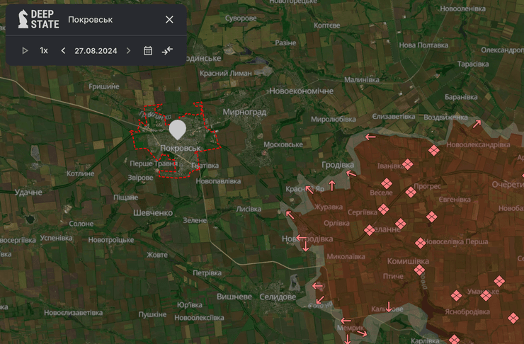 Карта боевых действий