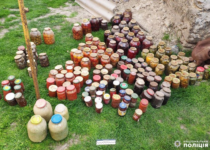 Рівненська область, Костянець, консервація, банки з консервацією, крадій, крадіжка