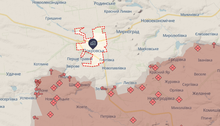 Ситуация на Покровском направлении по состоянию на 11 января