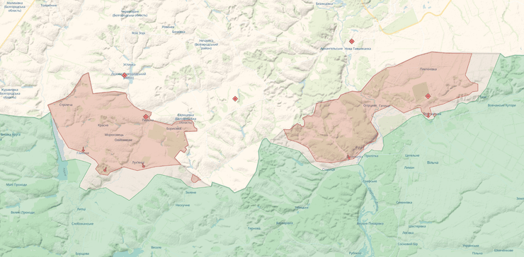 Харківська область карта боїв
