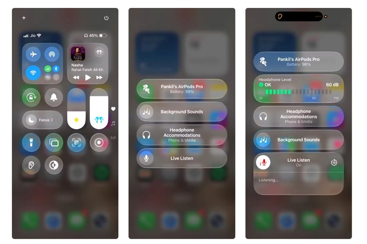 Функция Live Listen в настройках iPhone