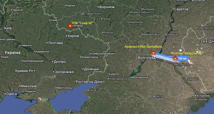 Карта целей, пораженных "Фламинго" в январе-феврале 2026 года