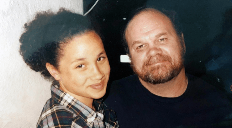 Меган Маркл з батьком