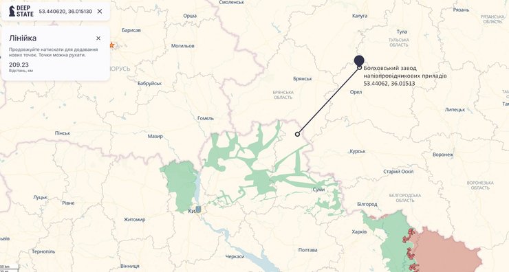 Атака дронов на РФ состоялась в 200 км от Украины