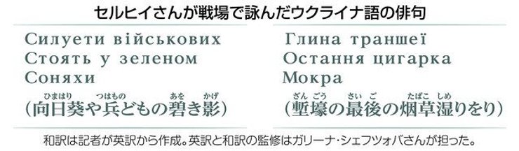 Сергій Белінський, хайку, вірші військового, український військовий, війна в Україні, японські вірші, японська газета, ЗСУ
