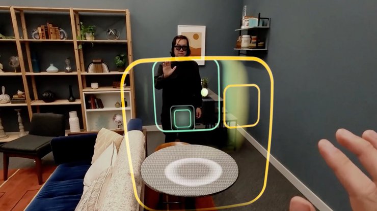 Игра в Pong через очки Orion