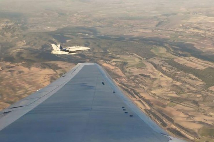 испания, самолет, посадка