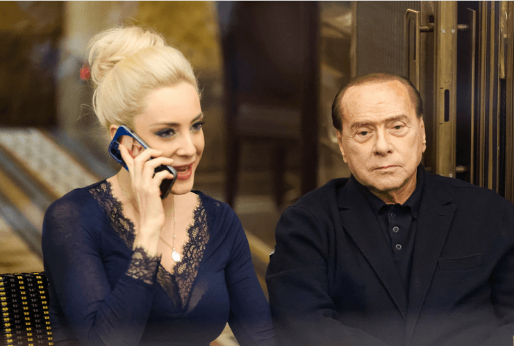 Сильвио Берлусконе и Мартой Фаскине