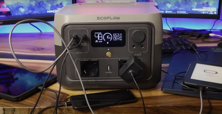 EcoFlow RIVER 2 Max, зарядная станция, зарядка