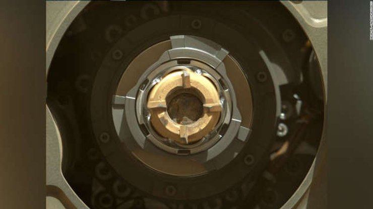 пробоотборная трубка, Perseverance, порода, снимок