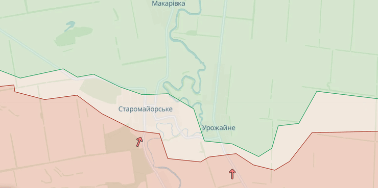 Старомайорське на карті