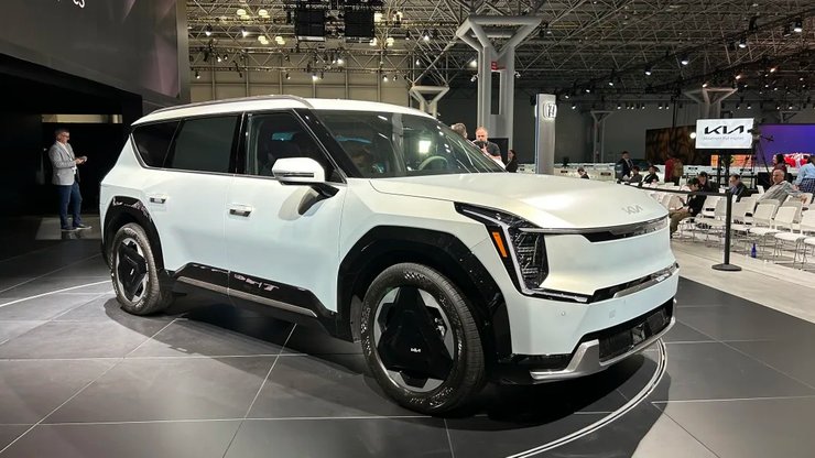 Kia EV9, автошоу в Нью-Йорке, автосалон в Нью-Йорке, Нью-Йоркский автосалон