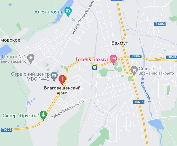 бахмут карта, бахмут бои