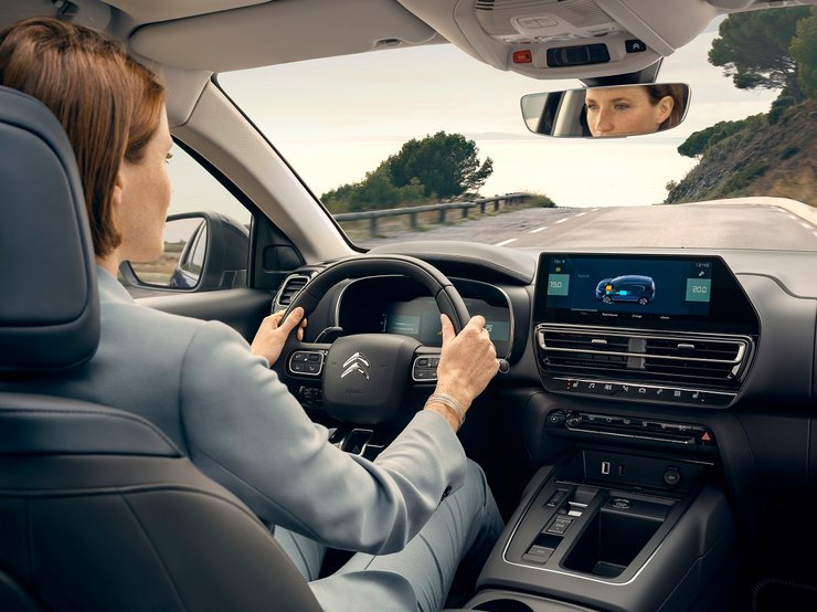 Citroen C5 Aircross 2022, Citroen C5 Aircross, новый Citroen C5 Aircross, кроссовер Citroen, гибрид Citroen