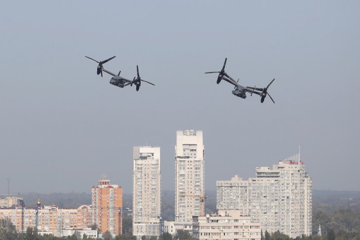 Американские конвертопланы над Киевом