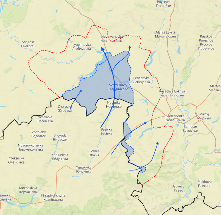 Курская область, карта