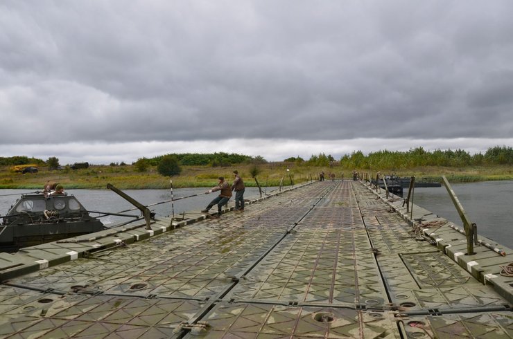 понтонная переправа