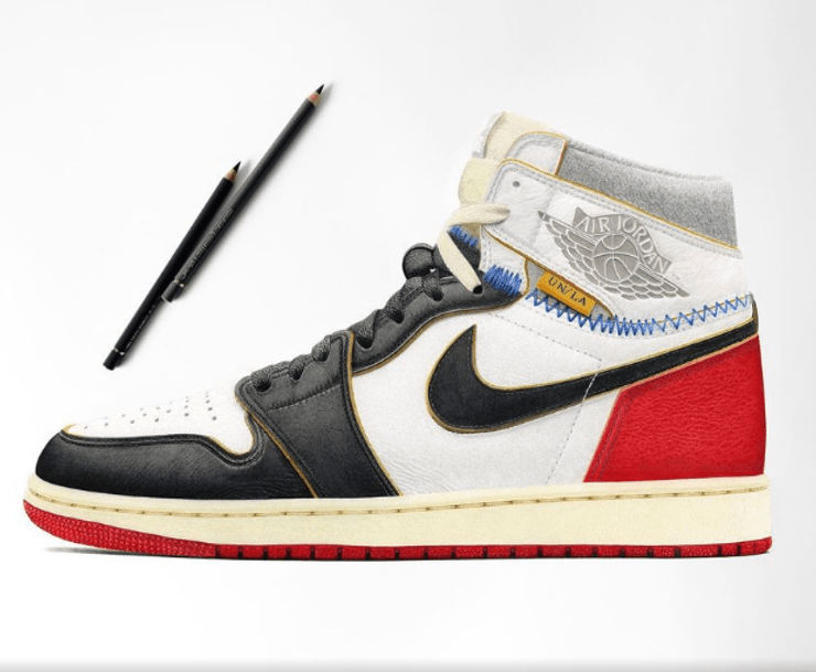 кроссовки, рисунок