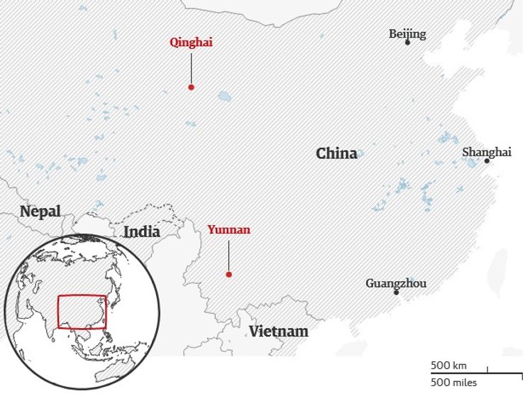 карта, Китай, землетрясение