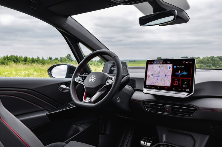 салон Volkswagen ID.3 GTX, Volkswagen ID.3, новый Volkswagen ID.3, электромобиль Volkswagen ID.3, электромобиль Volkswagen ID