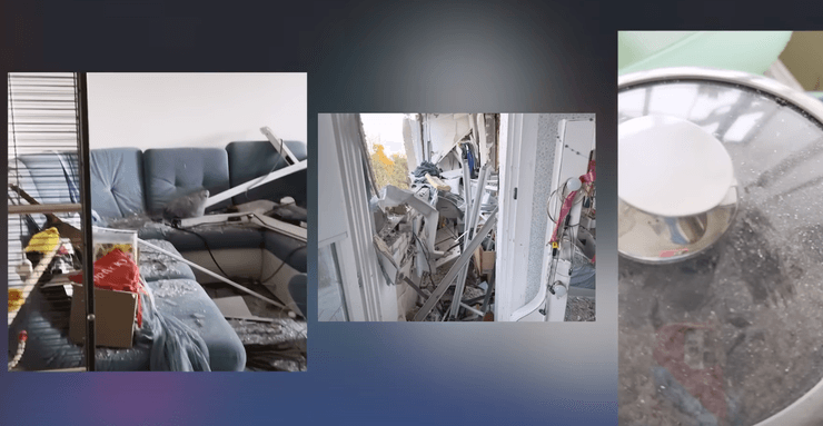 Квартира Тополь після обстрілу